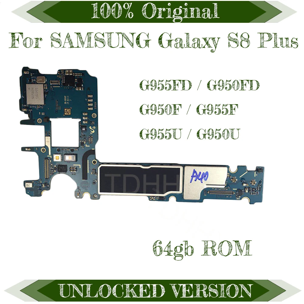 

Original Unlocked For Samsung Galaxy S8 Plus G955FD G950FD G950F G955F G955U G950U Motherboard, Mainboard 64GB Logic Boards