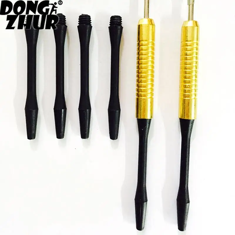100pcs/Lot Medium 1.89" Nylon Dart Stems /Shafts Black Screw Thread