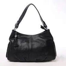 Женские сумки через плечо из натуральной воловьей кожи, женские сумки-мессенджеры с кисточками, женские сумки через плечо KM44