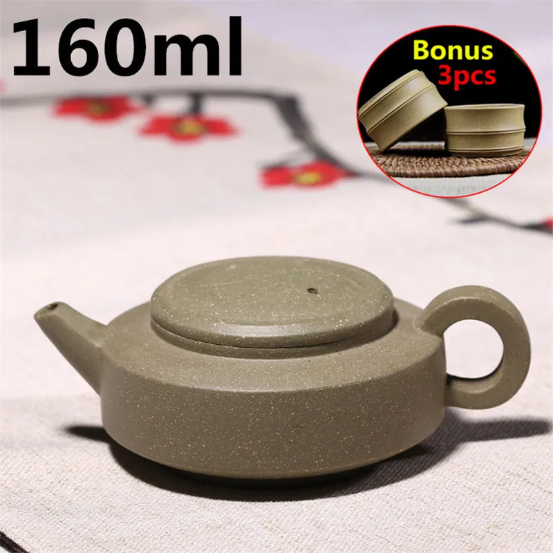 

Chinese ZiSha Teapots 160ml BA GUA Tea Set Handmad Tea Pot Kettle Ceramic Bouns 3 Tea Cups YiXing Clay Tea Set Gift Box
