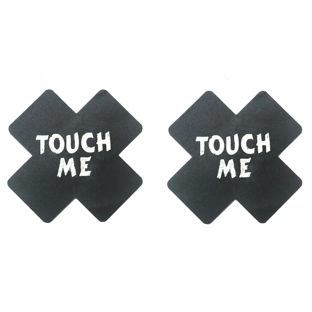 Kiss Me And Touch Me одноразовые накладки на соски для женщин, клейкие накладки на соски, лепестки, наклейка на груди, крестообразные накладки на соски