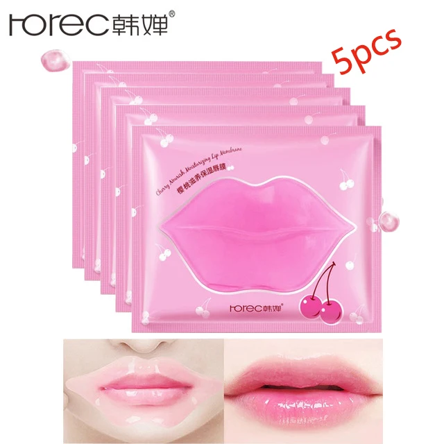 

ROREC Cherry Lip Mask Lip Film & Balm Collagen Moisturizing Exfoliating Lips Care Essentials Scrub Lip Treatment nourishing