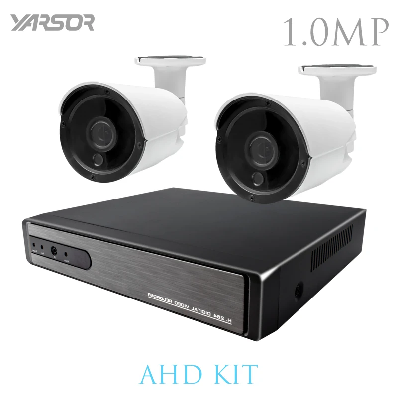 

AKT1002LF 2CH AHD CCTV System 4 Channel AHD DVR Surveillance Security Systems Warterproof Night Vision IR-CUT IR Camera Kit