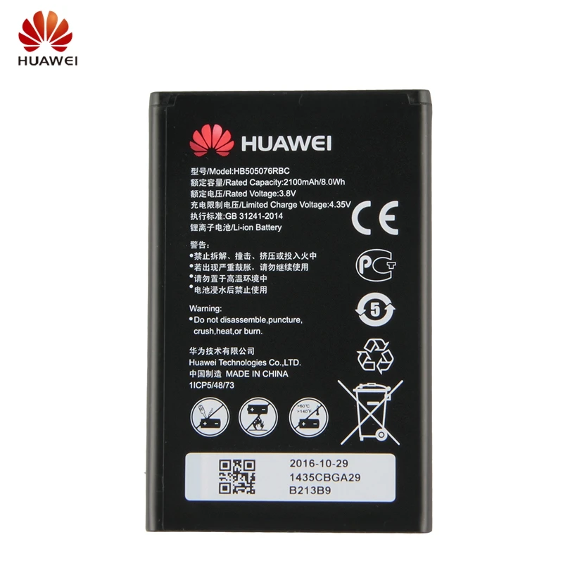 

Huawei HB505076RBC Phone Battery For Huawei A199 G606 G610 G610S G700 G710 G716 C8815 Y600D-U00 Y610 Y3 ii 2150mAh + Tool