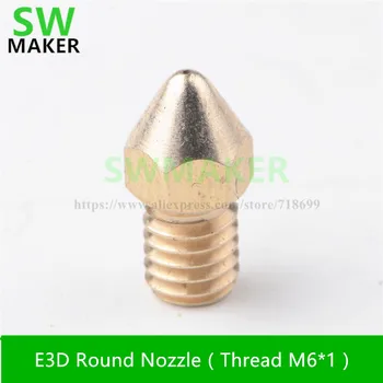 

SWMAKER brass MK8 Nozzle 0.4mm Nozzle , M6 thread ,Plug 4MM PTFE pipe for 3D Printer 1.75mm Filament