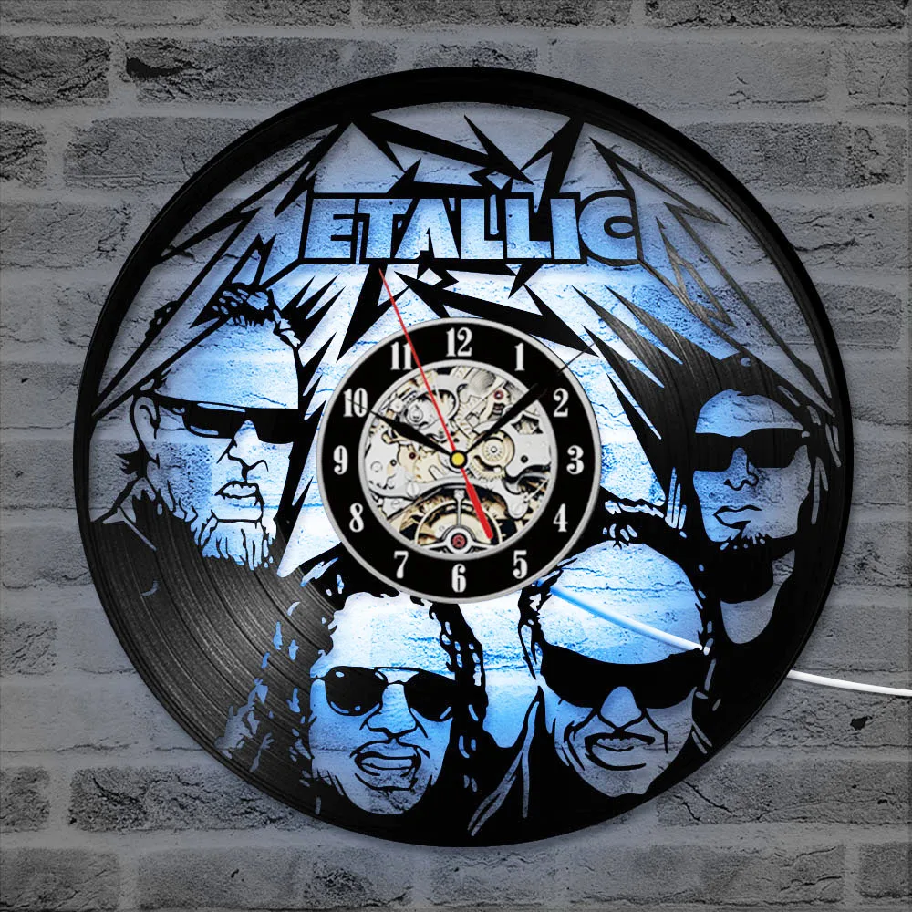 Metallica 01 - Vinyl record clock