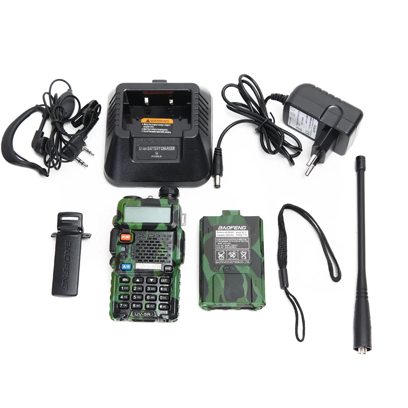 4 шт Baofeng UV-5R портативной рации 5 W 128CH двухдиапазонный VHF и UHF 136-174 и 400-520 MHz двухстороннее радио UV5R охоты радиолюбителей УФ 5R