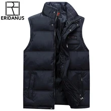 Брендовый мужской жилет, куртка, пальто, безрукавка, жилеты Homme, зимняя повседневная мужская теплая куртка, плюс размер 4XL, жилет, мужской жилет X371