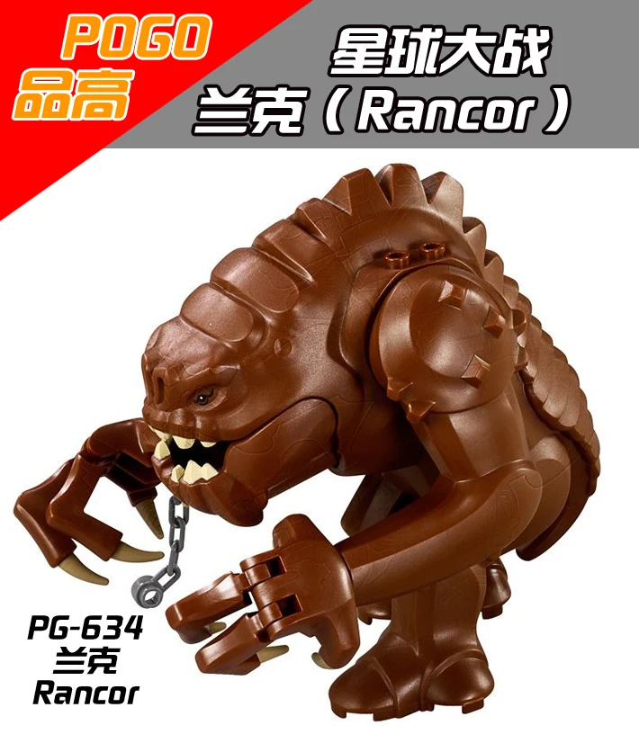 1PCS Rancor star wars building blocks figures city weapons original toys accessories font b lepin b