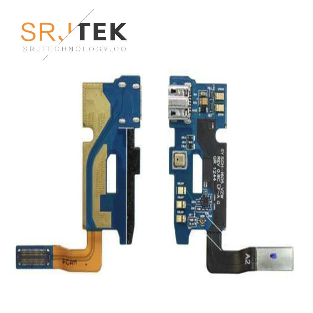 SRJTEK Новый USB гибкий кабель для SAMSUNG Galaxy Note 2 II LTE 4G N7105 зарядный порт с микрофоном |