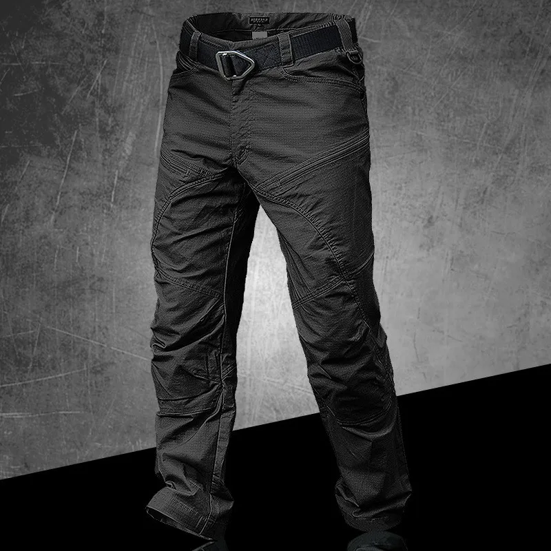 Мужские Водонепроницаемые тактические штаны Военные военные хлопковые городские штаны рип-стоп брюки карго SWAT Осенние повседневные уникальные длинные брюки