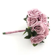 Inofin камея коричневый букет горячая Распродажа искусственные пенные цветы Пена розы для свадебной композиции Свадебные букеты