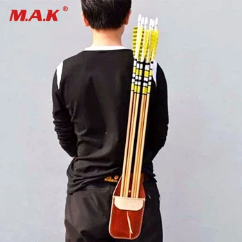 

Sport Arrow Quiver Waist Pocket Bag Holder Archery Accessorie Bow Belt Leather Handmade