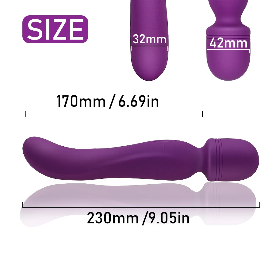  FLXUR 10 modes Powerful AV Vibrators for Women Magic Wand Body Massager Clitoris Stimulate Sex Toys