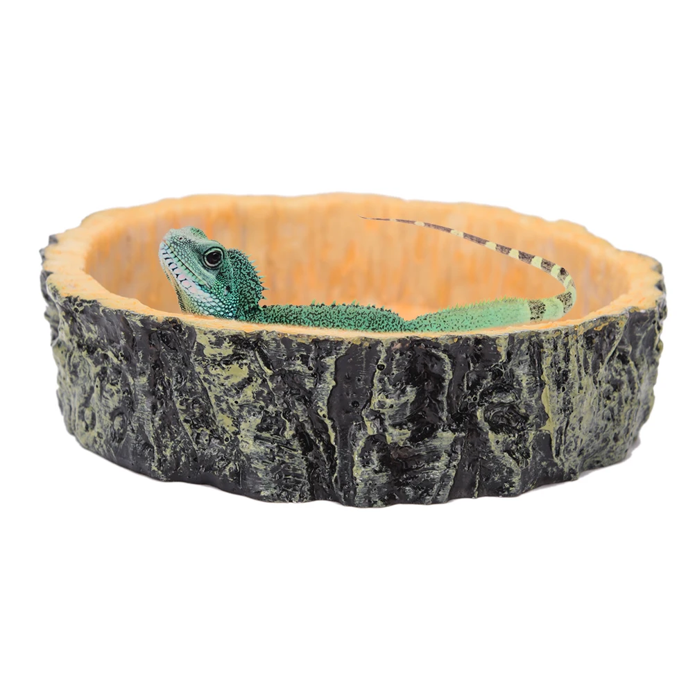 1PCS Turtle lizard water basin basin Reptile Tortoise Water Dish Food