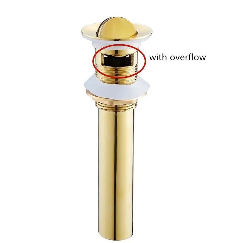 Слив для ванной комнаты, медный хромированный сливной фильтр для раковины для ванной комнаты с откидной крышкой, сливной фильтр для раковины, доступный для предотвращения засорения - Цвет: gold