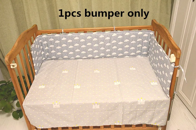 Модная детская кроватка бампер, детская кровать бампер клауды/звезда/точка/дерево, безопасная защита для ребенка(только 1 шт. бампер) 200*30 см - Цвет: NO3