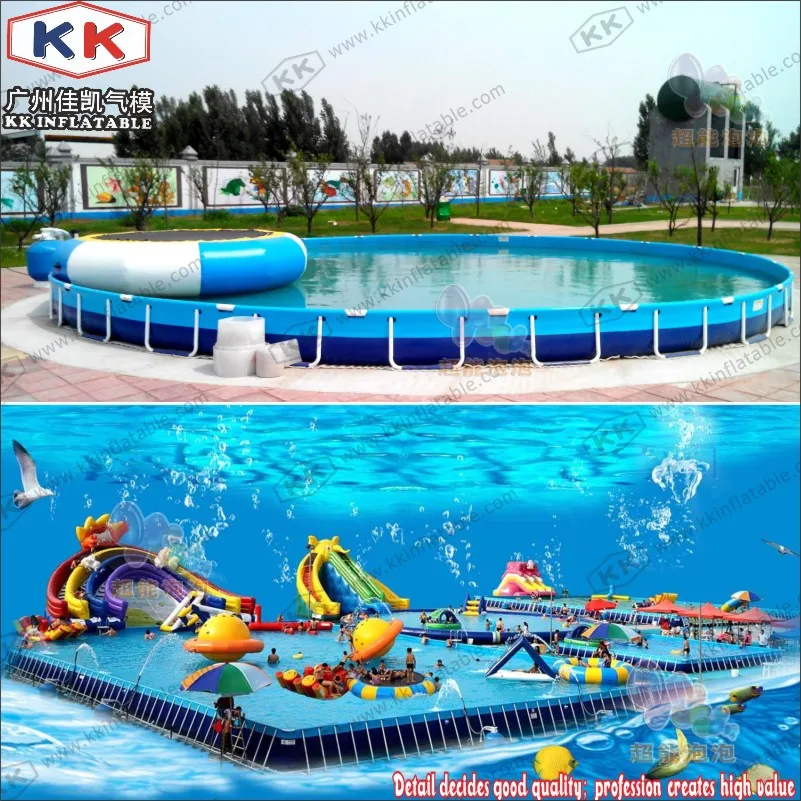 

Amusement Water Park,Stents Pool Play Equipment Pipe Frame Pool