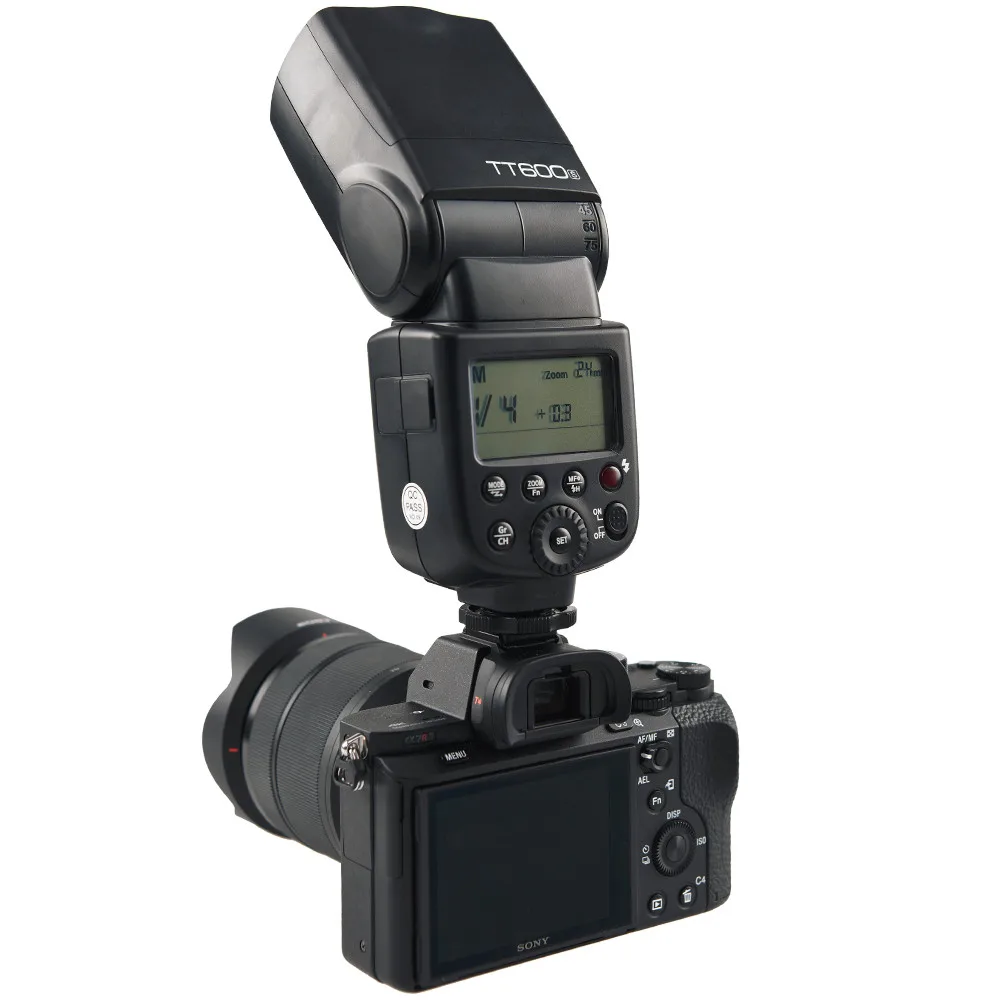 Godox TT600S GN60 2,4G Беспроводной Камера HSS Вспышка Speedlite для sony A7 A7S A7R A7 II A6000 A6300 A6500 A58 A99 DSLR