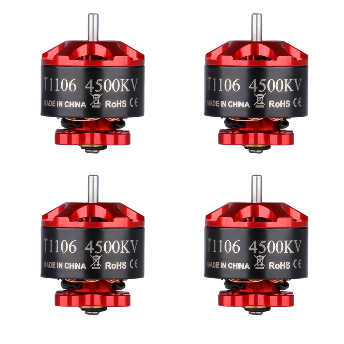

4pcs IFlight Tachyon T1106 4500KV 2-4S 1106 Brushless Motor for 2.5 inch Propeller for FPV Rc airplane Micro Racing Drone