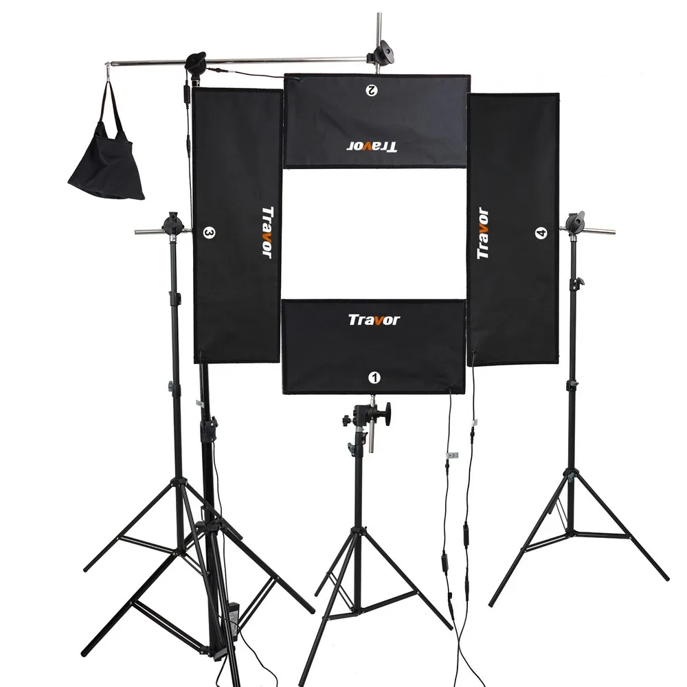 Travor фотостудия 4 в 1 гибкий светодиодный видео свет 2 4G дистанционное управление с
