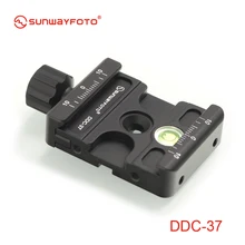 SUNWAYFOTO DDC-37 головка штатива быстросъемный зажим для DSLR 37 мм Трипод быстросъемная пластина шариковая головка рычаг зажим винтовое отверстие 3/8