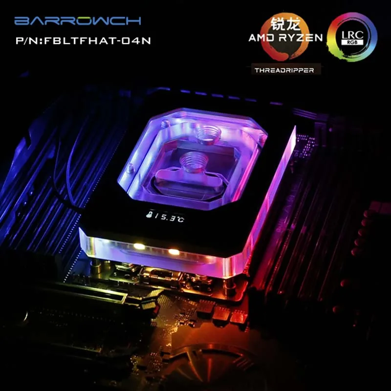 

Barrowch water cooler AMD RYZEN THREADRIPPER x399 CPU Water Block heatsink gadget