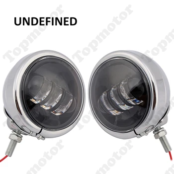 

UNDEFINED 4 1/2" Chrome Motorbike Accessories LED Auxiliary Fog Passing Light Lamp For Harley Touring FLHR FLHX FLHXS FLHXXX