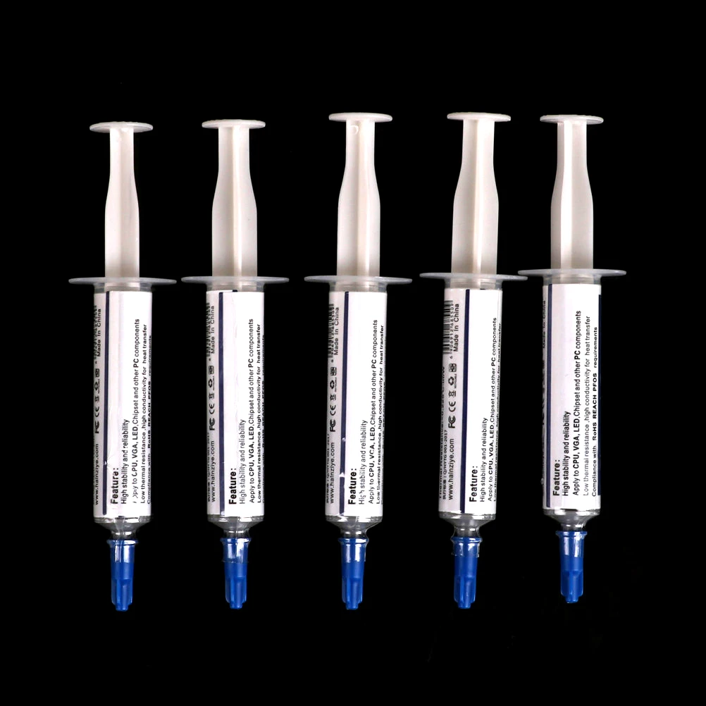 

5pcs HY510 5g Grey Thermal Conductive Grease Paste Compound Silicone For CPU Chipset Cooling Silicone Grease High Quality
