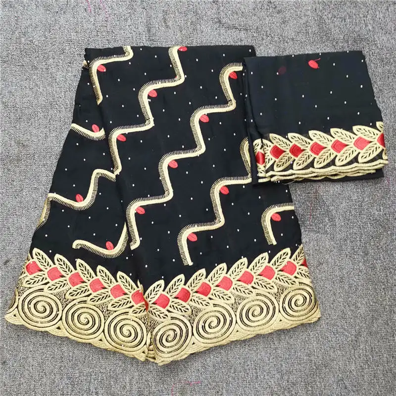 

YL!african lace fabrics black cotton swiss lace fabric for dress 2019 Latest design swiss voile nigerian lace 5+2 Yards ! L60350