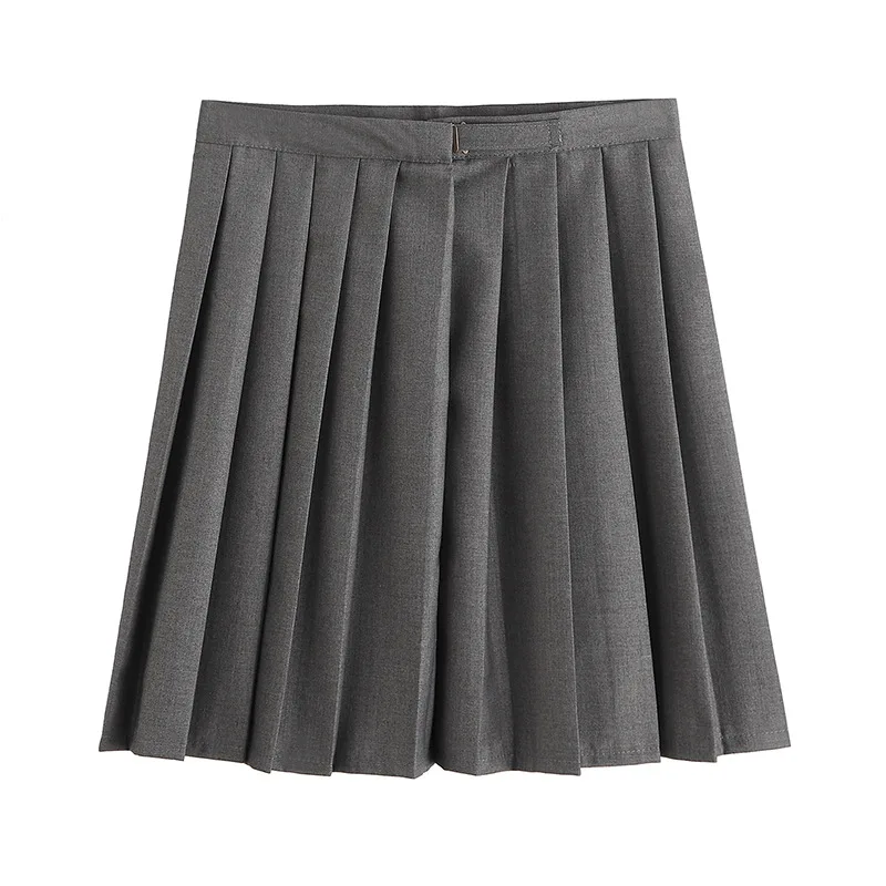 

Women JK High School Uniforms Students Girls Harajuku Preppy Style Plus Size Pleated Short High Waist A-line Skirt 5XL