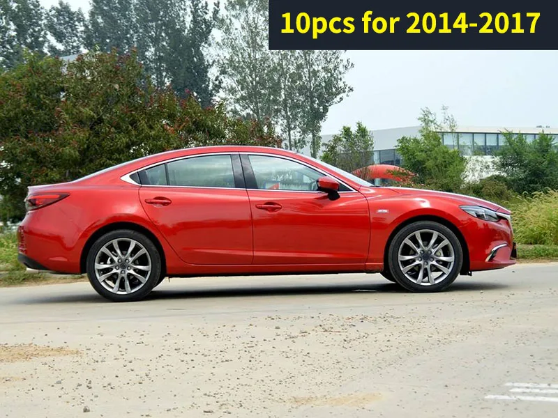 Для mazda 6 ATENZA 2004-2013- оконная отделка средняя Колонка B Колонка черное зеркало