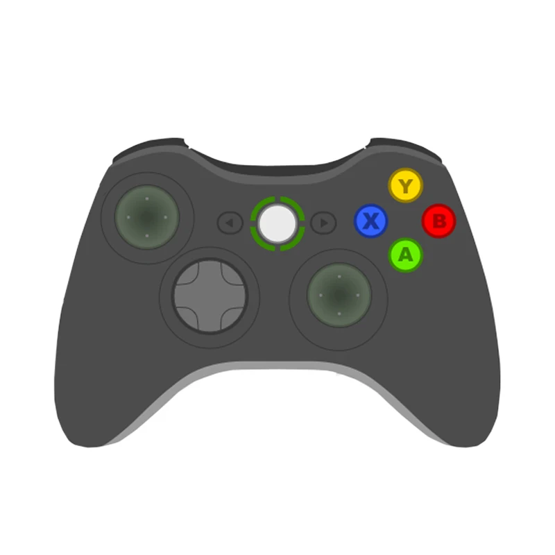 

USB Wired Joypad Gamepad Black Controller For Xbox 360 Joystick For Official Microsoft PC for Windows 7 Windows 8