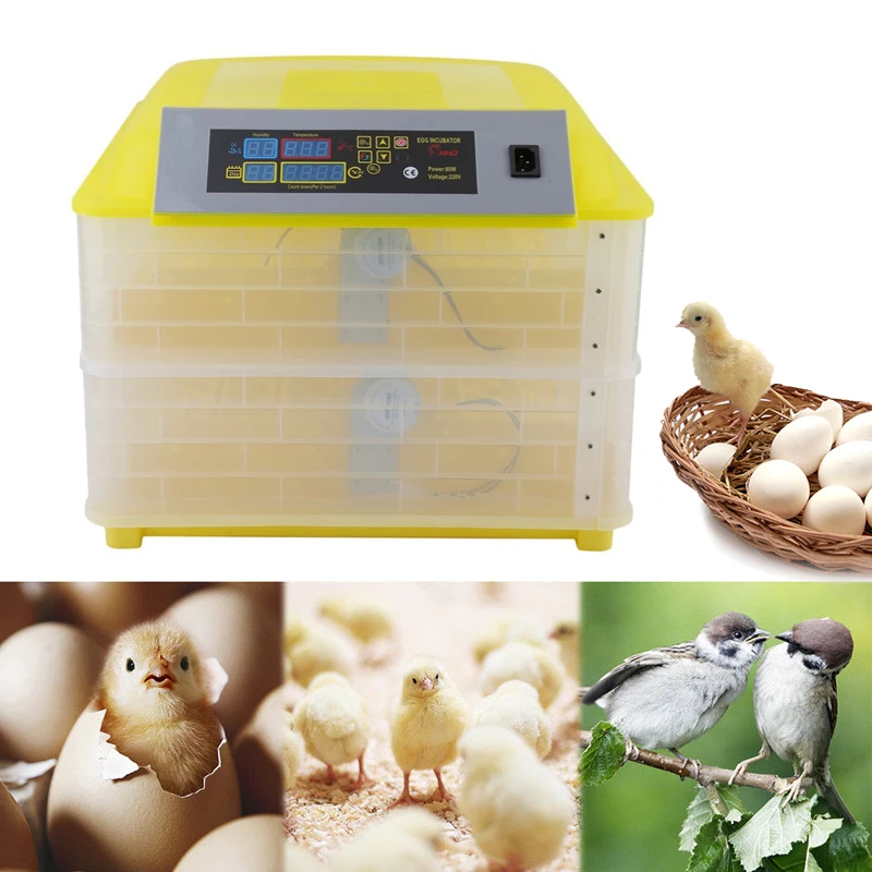 112 Egg Incubator Digital Fully Automatic Mini Egg Hatching Turning Machine