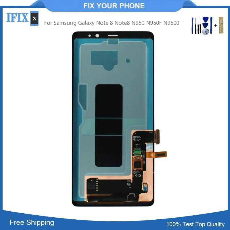 

6.3" Super AMOLED For Samsung Galaxy Note 8 Note8 N950 N950F N9500 LCD Display Touch Screen Sensor Digitizer Assembly