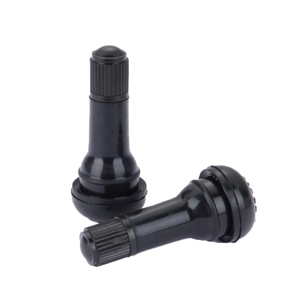 

100 Pcs TR-413 Black Rubber Snap-in Valve Stems Tire Tyre Valve Stems Car Cap A20