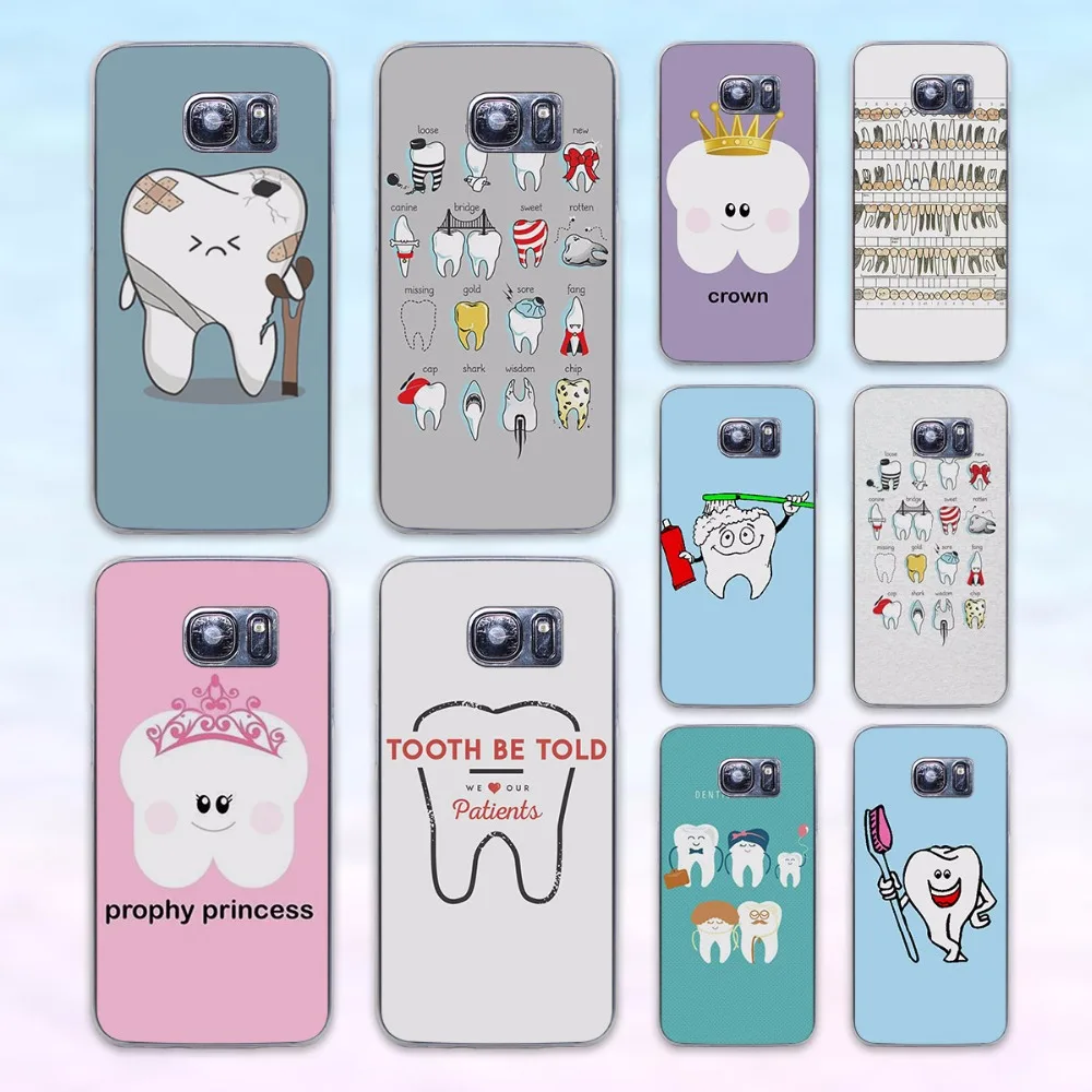 Aliexpress Dental Definitionen nette Die Zahn Prinzessin transparente freie harte fall abdeckung für Samsung Galaxy s6 s7 rand s4 s5 mini hinweis 4