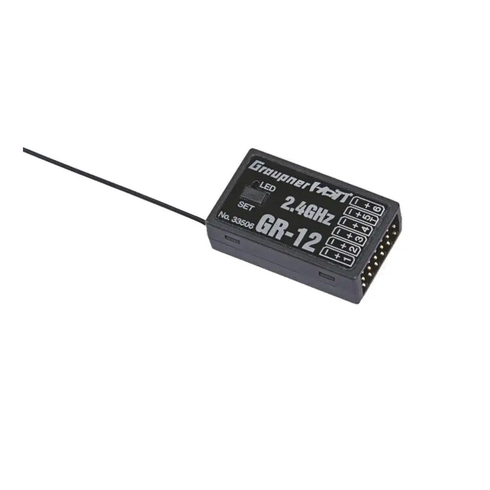 

Graupner HoTT GR-12L 6CH Receiver For RC Model Helicopter Fix-wing Drone