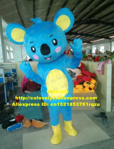 Blue The Outback Koala Bear Coala Mascot Costume Adult Cartoon Character Client THANK YOU Party Theatrical Performances zz4826 |