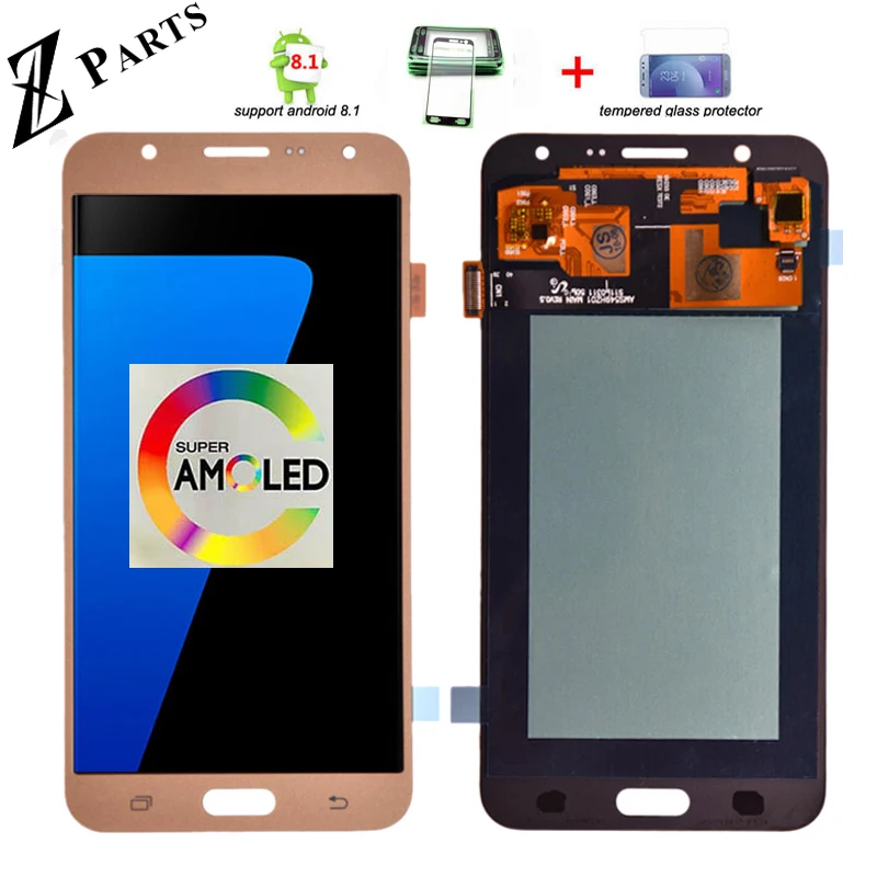 5 &quotSuper AMOLED оригинальный ЖК-дисплей для SAMSUNG Galaxy J7 2015 Дисплей J700 Сенсорный экран