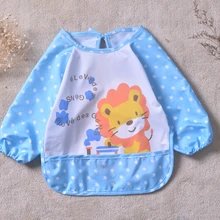 Милый детский нагрудник для мальчиков и девочек с защитой от воды, фартук, рубашки с рисунком, новинка года