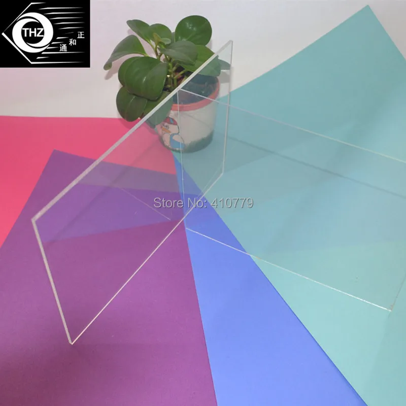 Акриловые наклейки прозрачные 400x200x10 мм Perspex мебель полистирол прозрачный