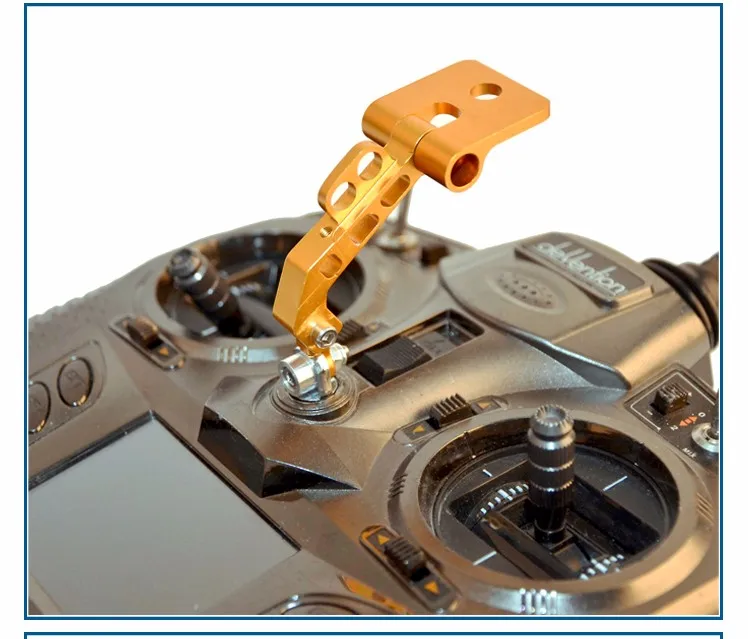 Universal FPV CNC LCD Monitor Mount Holder Bracket Support For DJI Phantom JR Transmitter Gold Silver Titanium Color+