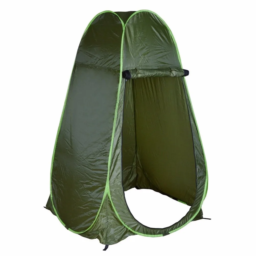 Outdoor Foldable  Tent Large Zippered Door Camping Tent Hiking Shower Dressing Tent with Carrying bag