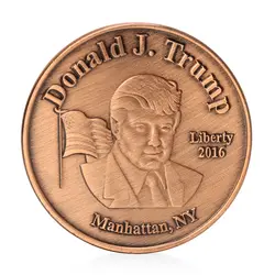 Дети любят интересные Дональд Трамп Дизайн памятная монета цинковый сплав памятная монета коллекция без валюты монеты подарок