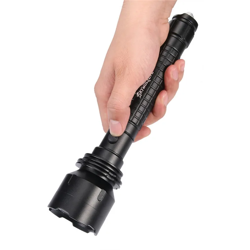 Tactical Police Torch Led Light USB Flashlight Rechargeable T6 LED 5 Modes 18650 Flashlight Military Torch Zaklamp 40MAY1306