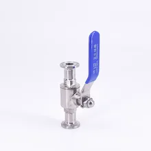 Подходит для 12,7 мм 1/" трубы OD x 0,5" тройной зажим санитарно-шаровой запорный клапан SUS 304 нержавеющая пивоварня домашняя фабрика