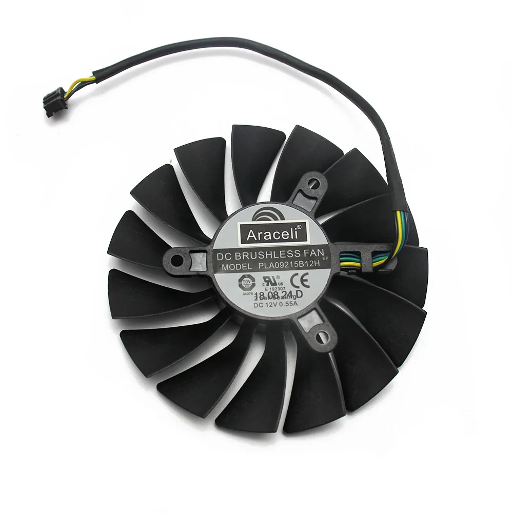 PLA09215B12H 12 V 0.55A 88 мм 4Pin RTX2080 Ti для MSI GeForce RTX 2080 2080Ti VENTUS OC вентилятор видеокарты вентилятор охлаждения