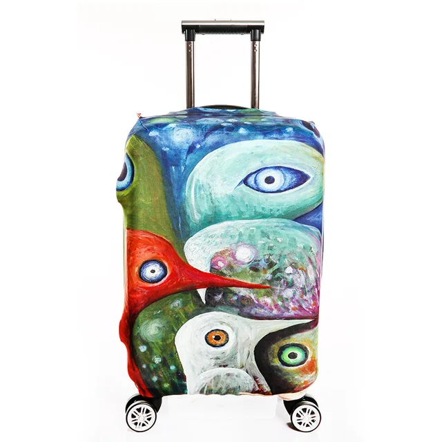 suitcase with zipper cover