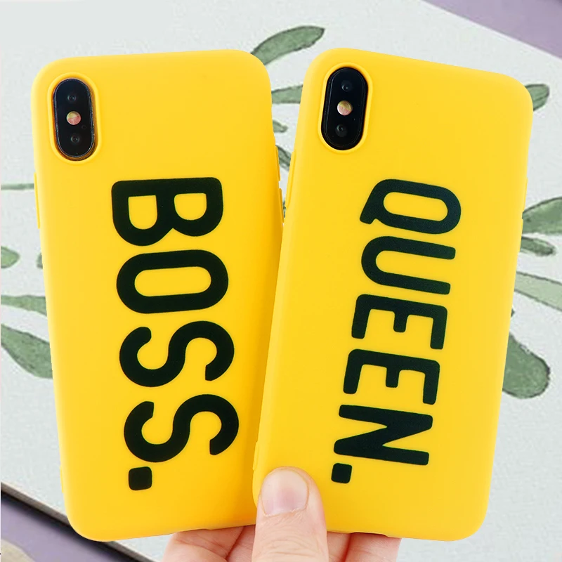 Queen принт Пара Сотовый телефонные чехлы для IPhone X XS MAX XR 6 S 7 8 плюс Чехол Мягкий